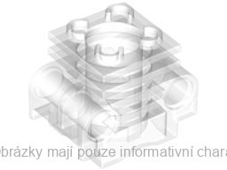 2850b Trans-Clear Technic Engine Cylinder with Bottom Slots