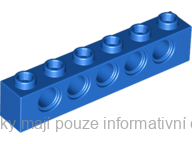 3894 Blue Brick 1 x 6 with Holes