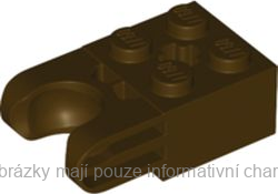 67696 Dark Brown Brick Modified 2 x 2 with Ball Socket