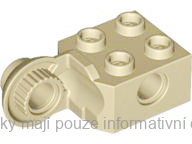 48171 Tan Brick Modified 2 x 2 with Pin Holes