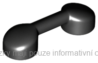 6190 Black Bar 1 x 3 (Radio Handle / Telephone Handset)