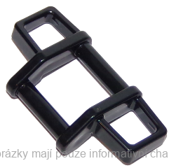 35654 Black Bar 1 x 4 x 1 2/3 (Grille Guard / Push Bumper)