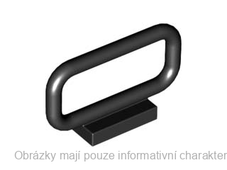 6187 Black Bar 1 x 4 x 2