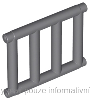 62113 Dark Bluish Gray Bar 1 x 4 x 3 Grille with End Protrusions