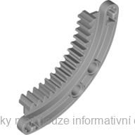 78442 Light Bluish Gray Technic, Gear Rack 6 x 6 Curved