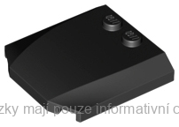 45677 Black Wedge 4 x 4 x 2/3 Triple Curved
