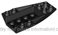43713 Black Wedge 6 x 4 Triple Inverted Curved