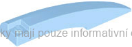 77180 Bright Light Blue Wedge 10 x 2 x 2 Left