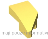 29120 Bright Light Yellow Wedge 2 x 1 x 2/3 Left