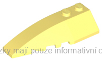 41748 Bright Light Yellow Wedge 6 x 2 Left