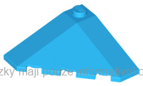 43708 Dark Azure Wedge 4 x 4 (Slope 18 Corner)