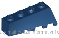43721 Dark Blue Wedge 4 x 2 Sloped Left