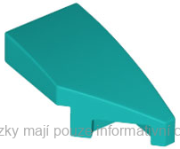 29119 Dark Turquoise Wedge 2 x 1 x 2/3 Right