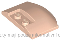 93604 Light Nougat Wedge 3 x 4 x 2/3 Triple Curved
