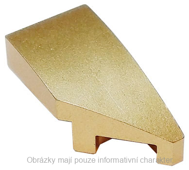 29119 Metallic Gold Wedge 2 x 1 x 2/3 Right