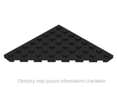 30504 Black Wedge, Plate 8 x 8 Cut Corner
