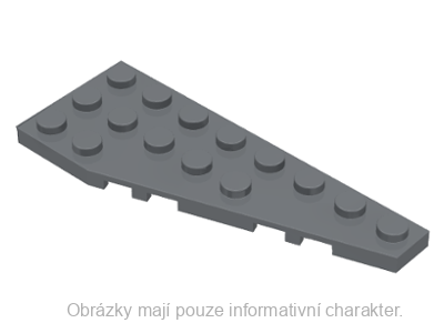 50304 Dark Bluish Gray Wedge, Plate 8 x 3 Pentagonal Right