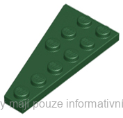 54383 Dark Green Wedge, Plate 6 x 3 Right