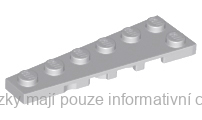 78443 Light Bluish Gray Wedge, Plate 6 x 2 Left