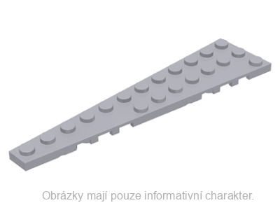 47397 Light Bluish Gray Wedge, Plate 12 x 3 Left