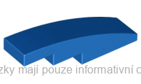 61678 Blue Slope, Curved 4 x 1