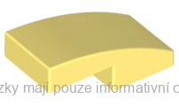 11477 Bright Light Yellow Slope, Curved 2 x 1 x 2/3