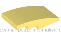 93606 Bright Light Yellow Slope, Curved 4 x 2