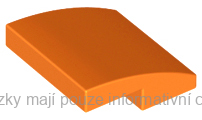 15068 Orange Slope, Curved 2 x 2 x 2/3