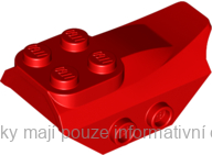 79897 Red Slope, Curved 4 x 2 with 4 Studs on Top