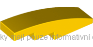 61678 Yellow Slope, Curved 4 x 1