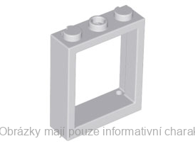 51239 Light Bluish Gray Window 1 x 3 x 3 Flat Front