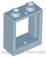 60592 Sand Blue Window 1 x 2 x 2 Flat Front