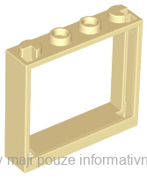 60594 Tan Window 1 x 4 x 3 - No Shutter Tabs