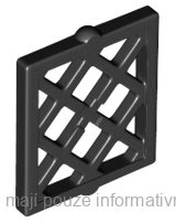38320 Black Pane for Window 1 x 2 x 2 Lattice Diamond