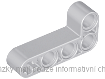 32140 Light Bluish Gray Technic, Liftarm, Modified Bent Thick L-Shape 2 x 4