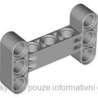 14720 Light Bluish Gray Technic, Liftarm, Modified H-Shape Thick 3 x 5