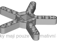 80273 Light Bluish Gray Technic, Liftarm, Modified Rotor 5 Blade