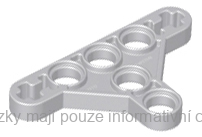 99773 Light Bluish Gray Technic, Liftarm, Modified Triangle Thin 3 x 5