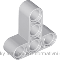 60484 Light Bluish Gray Technic, Liftarm, Modified T-Shape Thick 3 x 3