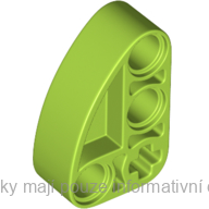 71708 Lime Technic, Liftarm, Modified L-Shape Quarter Ellipse Thick 2 x 3