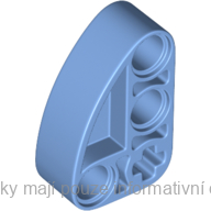 71708 Medium Blue Technic, Liftarm, Modified L-Shape Quarter Ellipse Thick