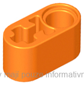 60483 Orange Technic, Liftarm Thick 1 x 2 - Axle Hole