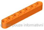 32524 Orange Technic, Liftarm Thick 1 x 7