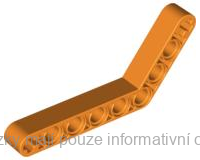 6629 Orange Technic, Liftarm, Modified Bent Thick 1 x 9 (6 - 4)