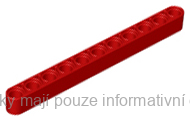 32525 Red Technic, Liftarm Thick 1 x 11