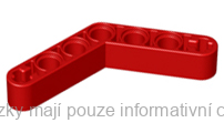 32348 Red Technic, Liftarm, Modified Bent Thick 1 x 7 (4 - 4)
