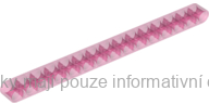 32278 Trans-Dark Pink Technic, Liftarm Thick 1 x 15