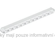 41239 White Technic, Liftarm Thick 1 x 13