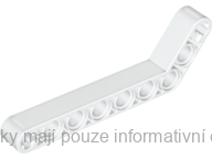 32271 White Technic, Liftarm, Modified Bent Thick 1 x 9 (7 - 3)