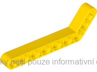 32271 Yellow Technic, Liftarm, Modified Bent Thick 1 x 9 (7 - 3)